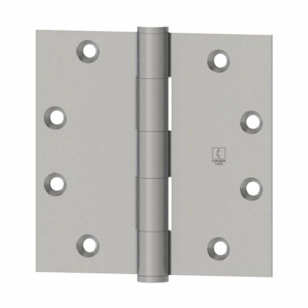 Hager Hinge 4 x 4 in. Steel Mortise Hinge - Satin Brass 127944.BX